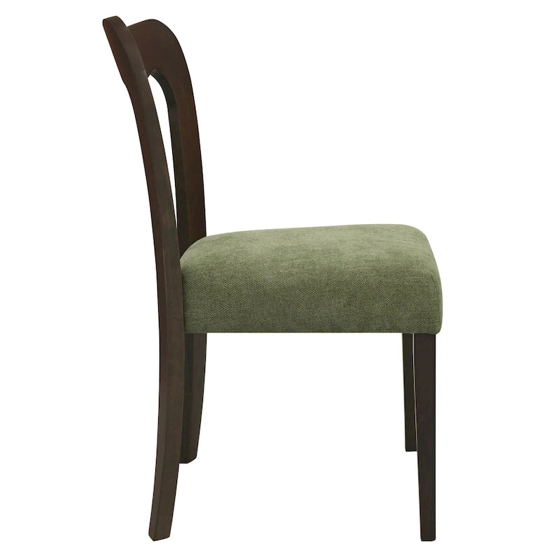 Christopher Knight Home - Ensemble de 2 chaises de salle à manger modernes et rembourrées Ethan avec dossier ouvert