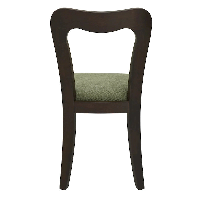 Christopher Knight Home - Ensemble de 2 chaises de salle à manger modernes et rembourrées Ethan avec dossier ouvert
