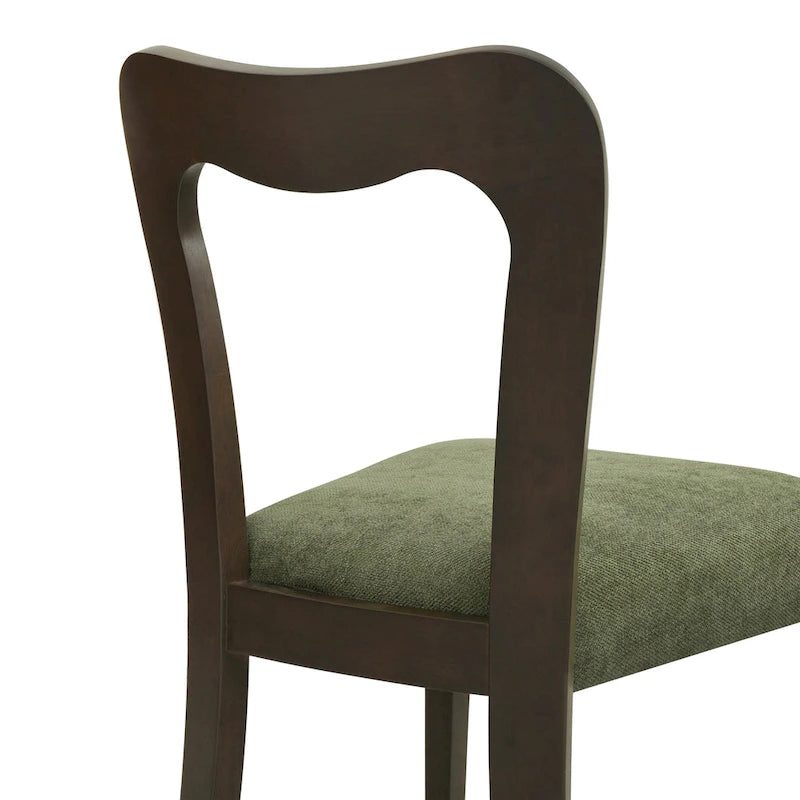 Christopher Knight Home - Ensemble de 2 chaises de salle à manger modernes et rembourrées Ethan avec dossier ouvert