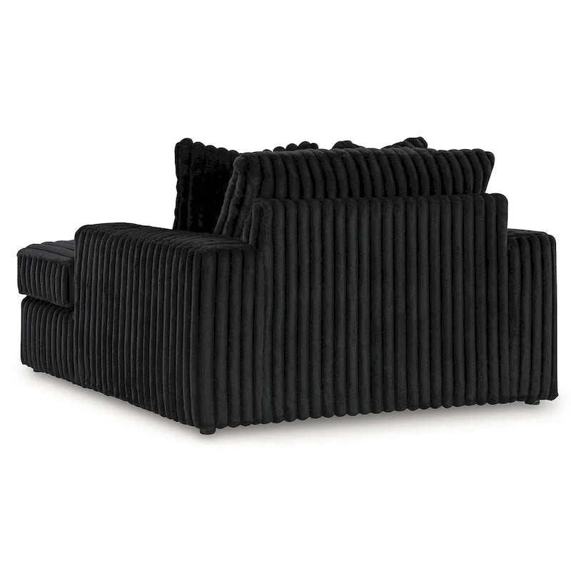 Chaise longue surdimensionnée Midnight-Madness noire, signée Ashley (Signature Design by Ashley) - 162,5 cm (L) x 172,5 cm (P) x 104 cm (H)