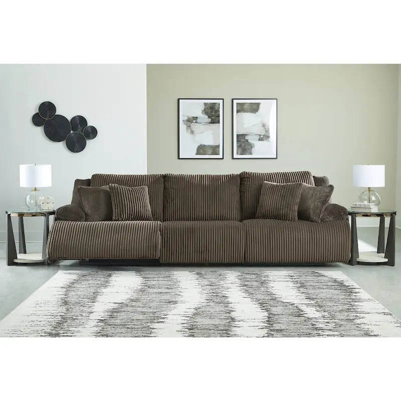 Canapé d'angle inclinable haut de gamme 3 pièces Signature Design by Ashley - 128 cm (L) x 40 cm (P) x 41 cm (H)