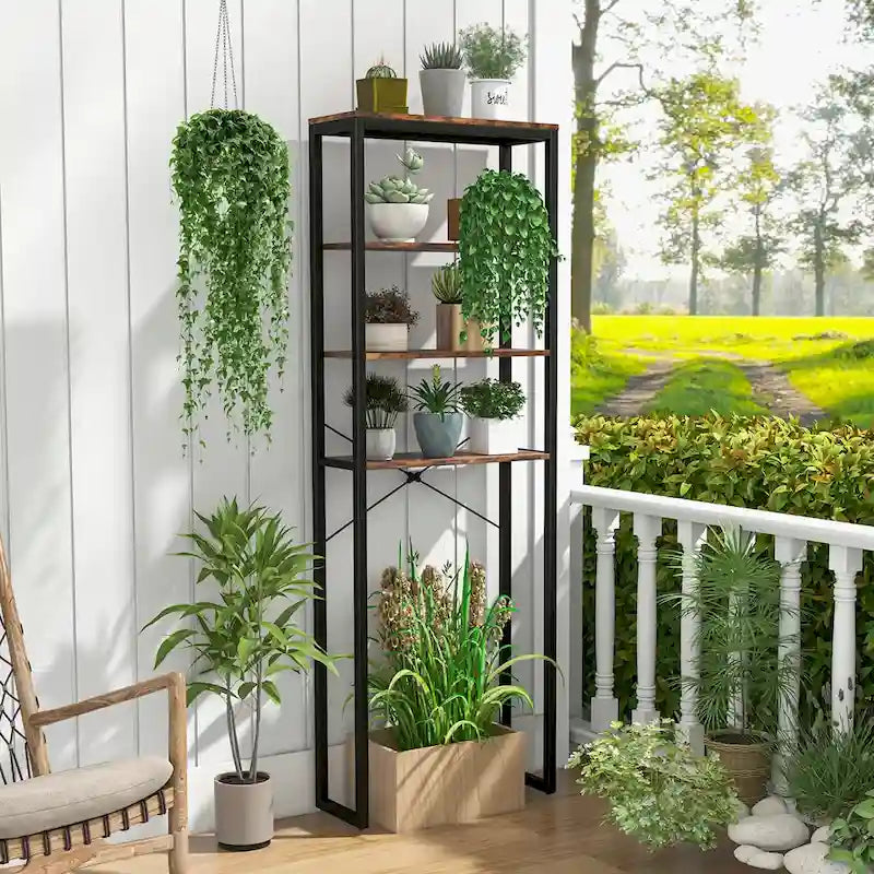 Étagère de rangement Costway à 4 niveaux pour toilettes, autoportante - Voir les détails