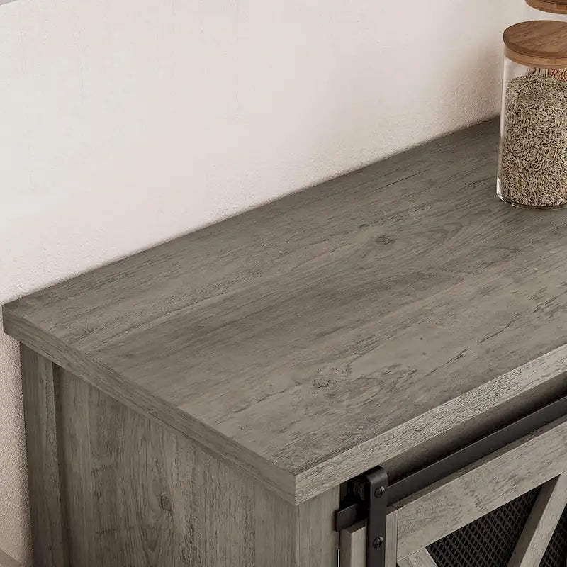 Meuble bar à café, buffet de rangement avec porte-verres à vin