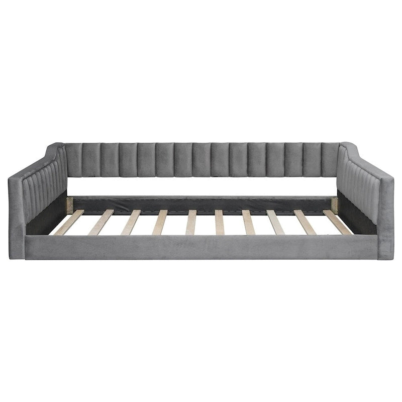 Lit de jour rembourré de taille XL avec poche de rangement latérale