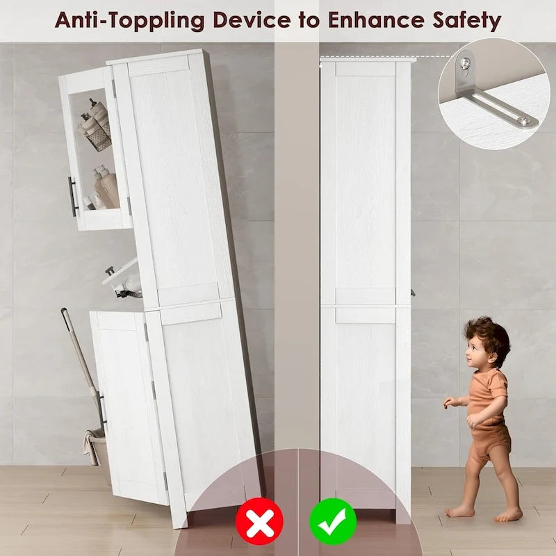 Armoire de salle de bain haute
