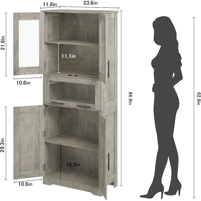 Armoire de salle de bain haute