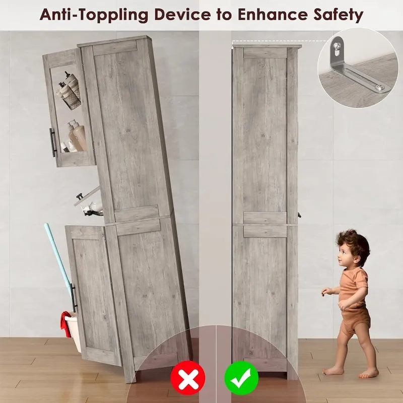 Armoire de salle de bain haute