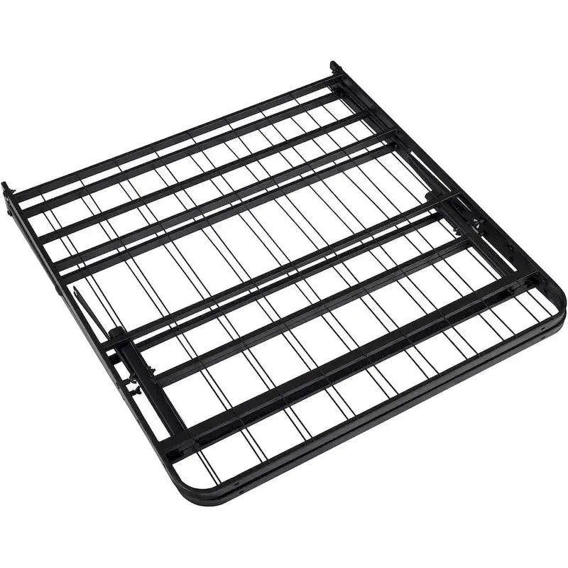 Cadre de lit pliable robuste avec sommier à lattes en acier