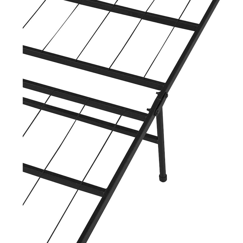 Cadre de lit pliable robuste avec sommier à lattes en acier