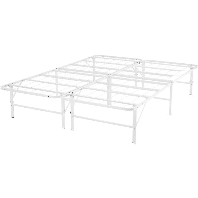Cadre de lit pliable robuste avec sommier à lattes en acier