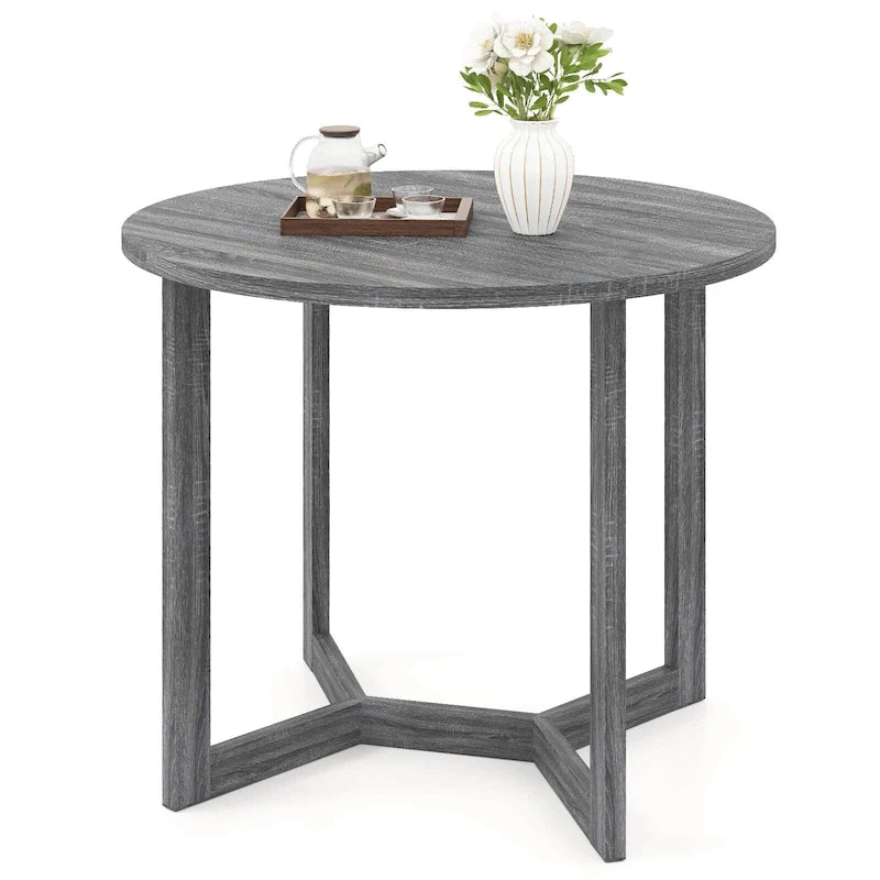 Table de salle à manger Costway en bois de 91 cm (36 pouces) pour 2 à 4 personnes avec rallonges en forme d'aile - Voir les détails