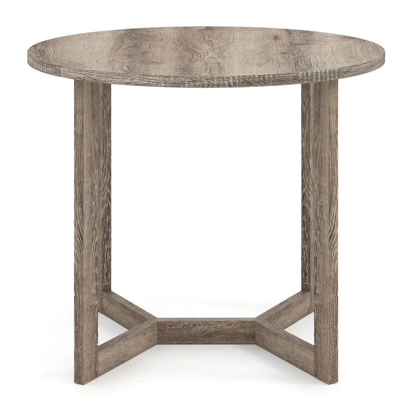 Table de salle à manger Costway en bois de 91 cm (36 pouces) pour 2 à 4 personnes avec rallonges en forme d'aile - Voir les détails