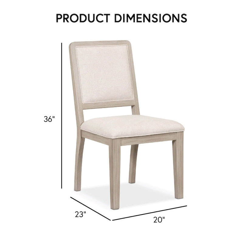 Ensemble de salle à manger moderne 7 pièces en chêne naturel Billet de Furniture of America
