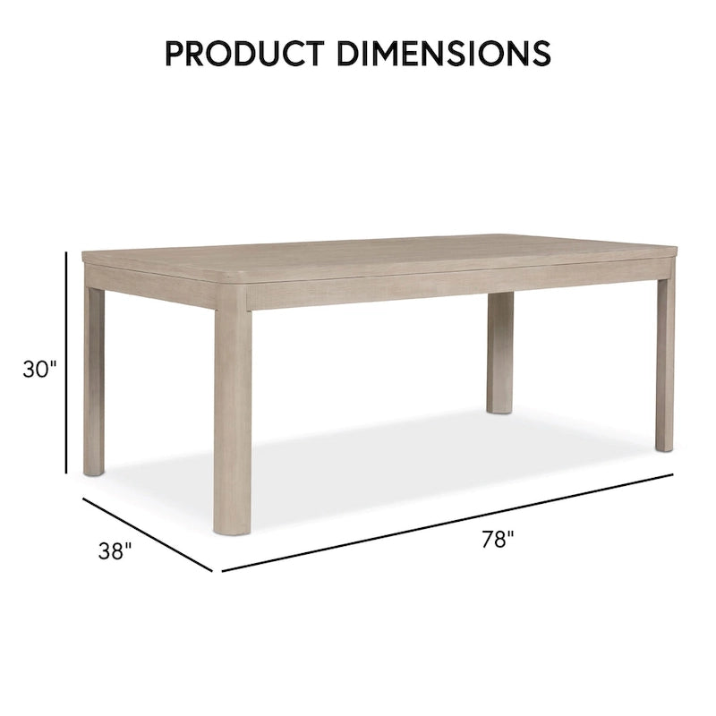 Ensemble de salle à manger moderne 7 pièces en chêne naturel Billet de Furniture of America