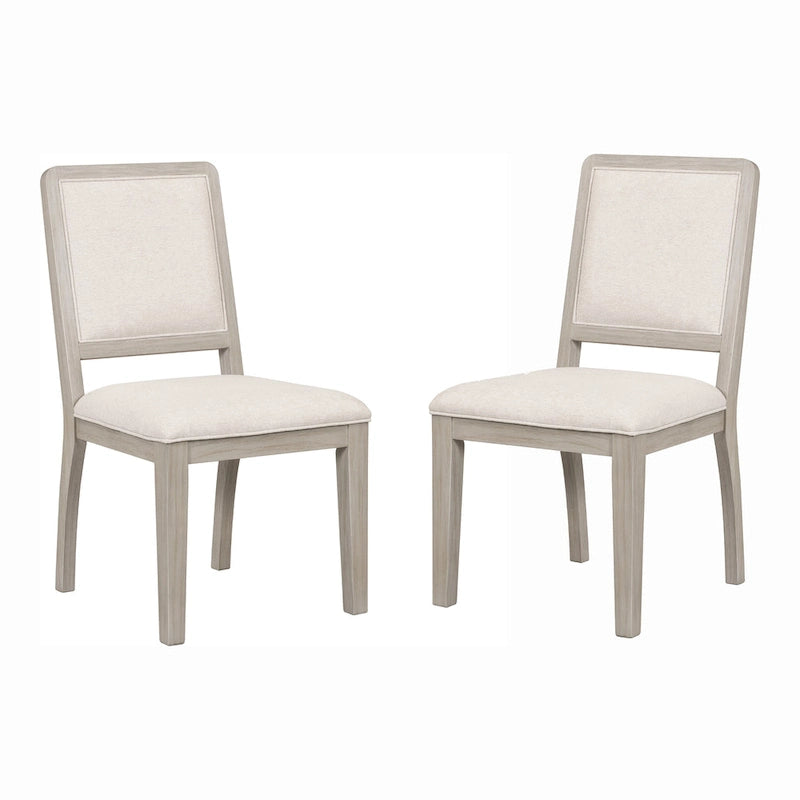 Ensemble de salle à manger moderne 7 pièces en chêne naturel Billet de Furniture of America