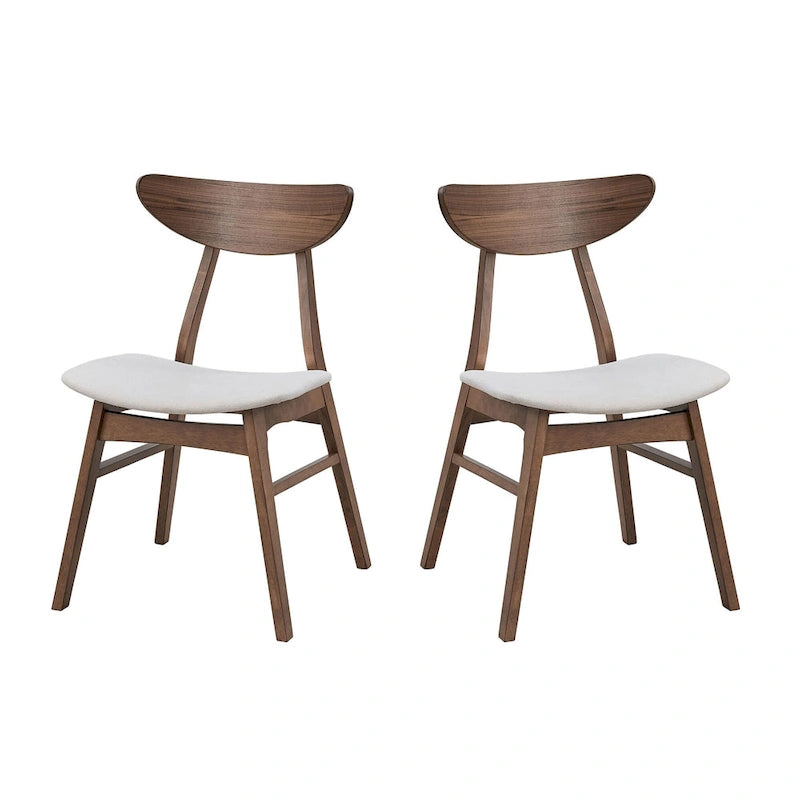 Ensemble de table à manger en bois pour 4 personnes, ensemble de table et chaises de cuisine 5 pièces comprenant une table carrée et 4 chaises rembourrées en tissu