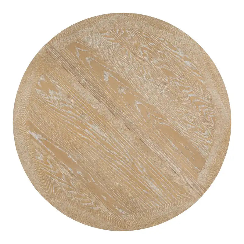 Ensemble de meubles de cuisine en bois 5 pièces, comprenant une table à manger ronde extensible avec rallonge amovible et 4 chaises rembourrées.