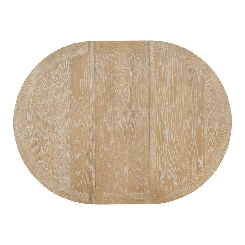 Ensemble de meubles de cuisine en bois 5 pièces, comprenant une table à manger ronde extensible avec rallonge amovible et 4 chaises rembourrées.