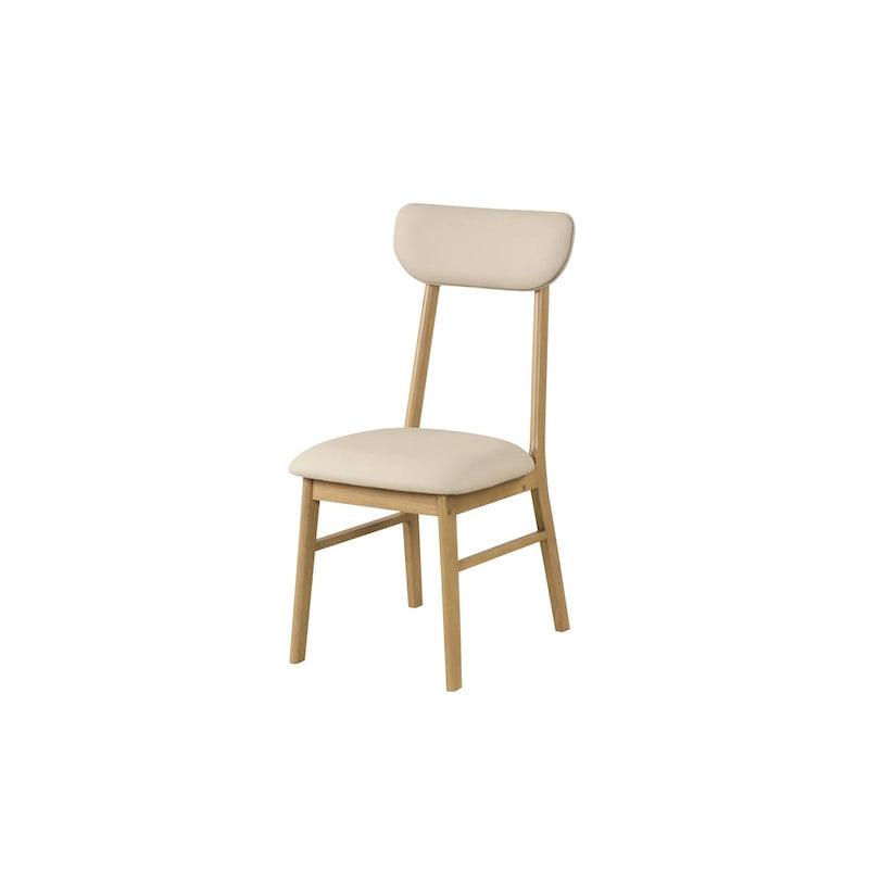 Ensemble de salle à manger rectangulaire 6 pièces avec 4 chaises rembourrées et un banc. Style moderne et décontracté.