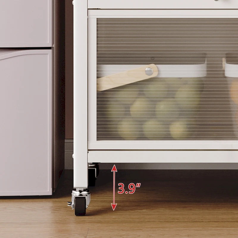 Étagère de cuisine à porte ouverte, meuble de rangement pour micro-ondes à plusieurs niveaux, du sol au plafond (tabouret non inclus).