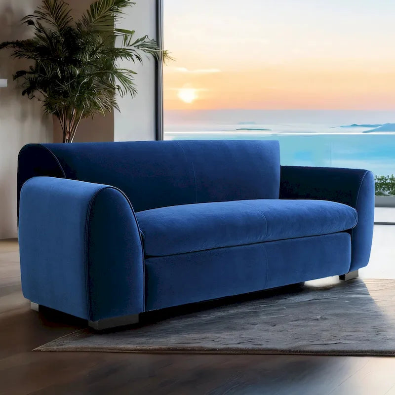 Canapé deux places Corwin de style moderne, en tissu certifié OEKO-TEX®, de Furniture of America
