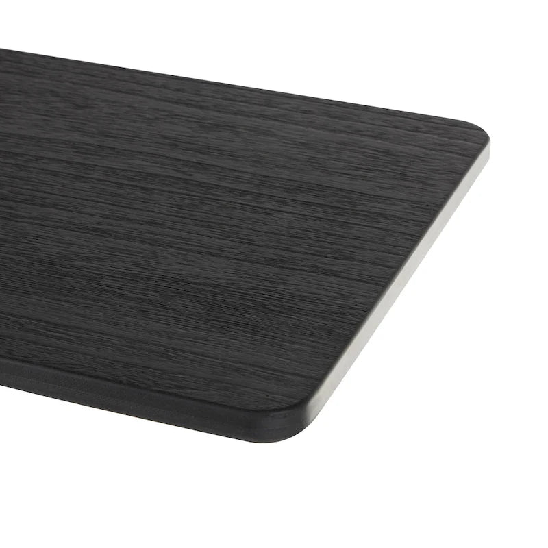 Console en bois avec pied ovale sculpté - Noir - Roche River Decor