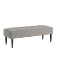 Banc capitonné en lin finition Cassian Black de iNSPIRE Q Modern