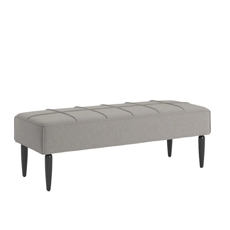 Banc capitonné en lin finition Cassian Black de iNSPIRE Q Modern