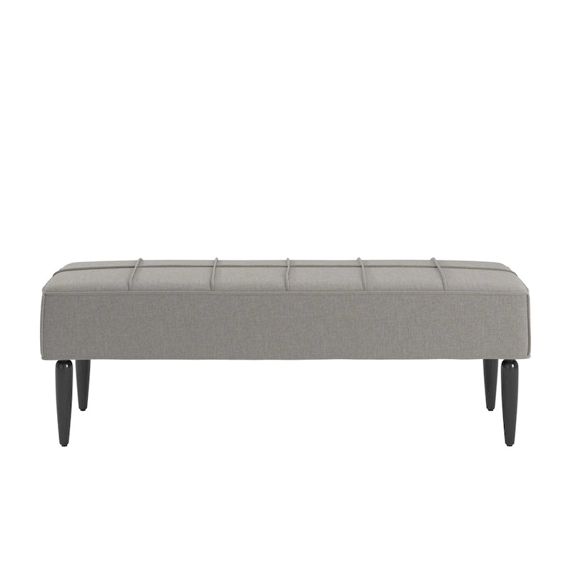 Banc capitonné en lin finition Cassian Black de iNSPIRE Q Modern