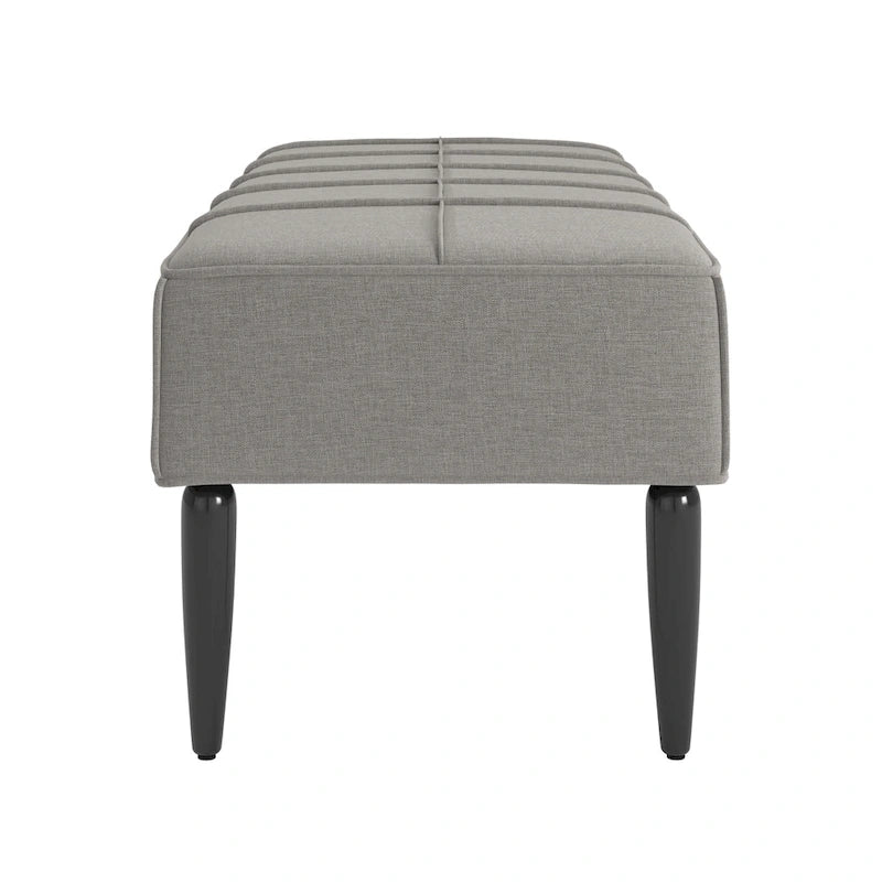 Banc capitonné en lin finition Cassian Black de iNSPIRE Q Modern