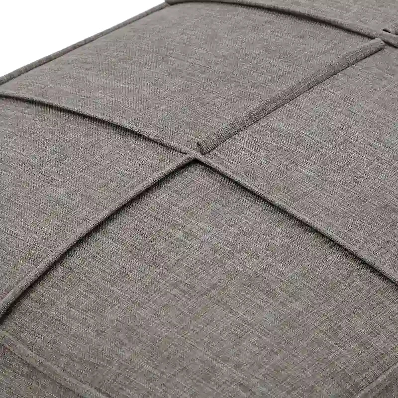 Banc capitonné en lin finition Cassian Black de iNSPIRE Q Modern