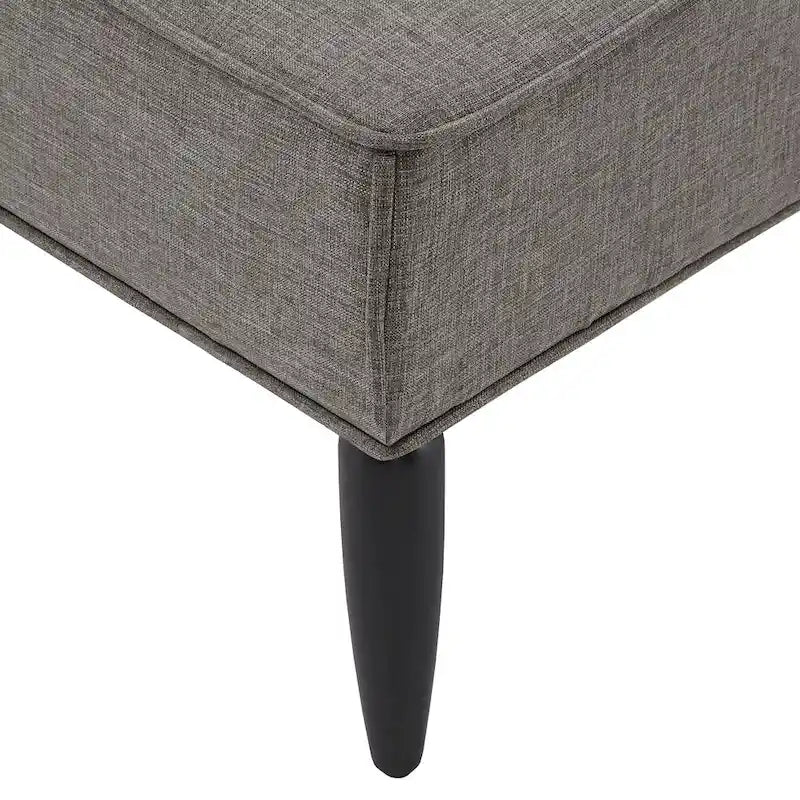 Banc capitonné en lin finition Cassian Black de iNSPIRE Q Modern