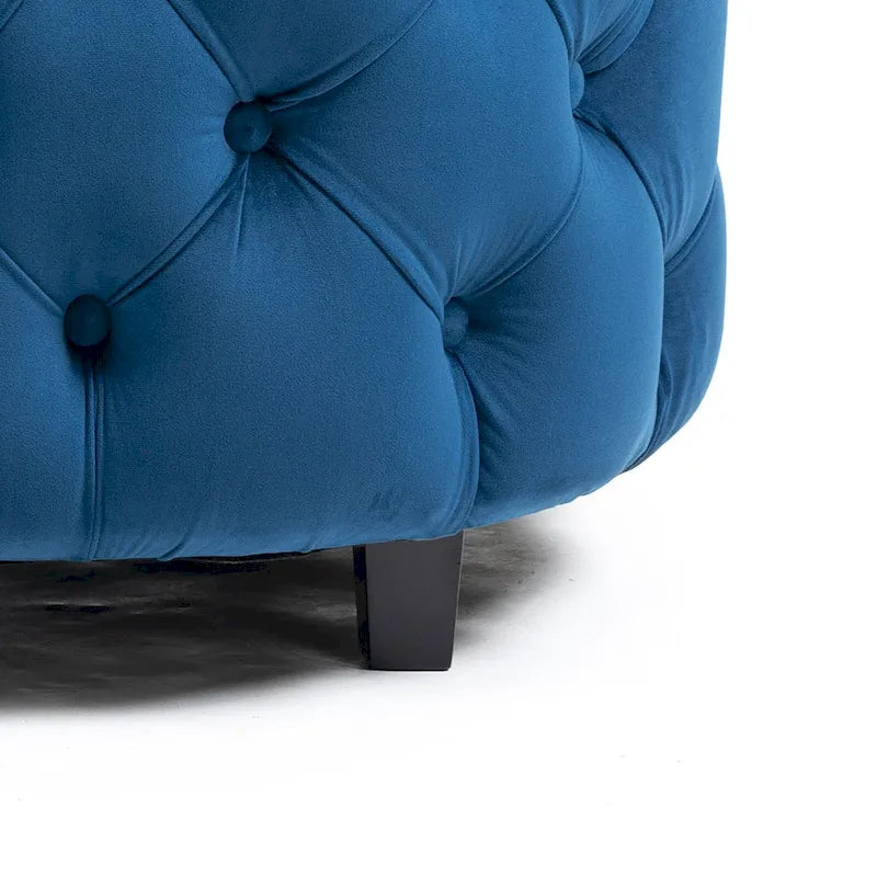 Fauteuil d'appoint classique A&amp;A Furniture en forme de tonneau pour un espace de vie moderne et décontracté