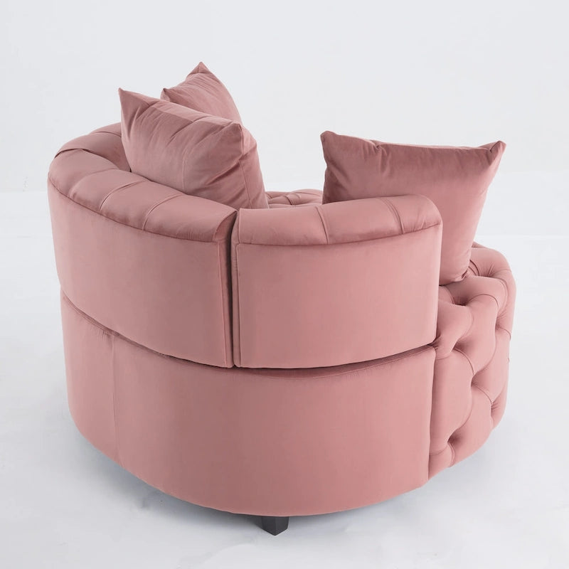 Fauteuil d'appoint classique A&amp;A Furniture en forme de tonneau pour un espace de vie moderne et décontracté