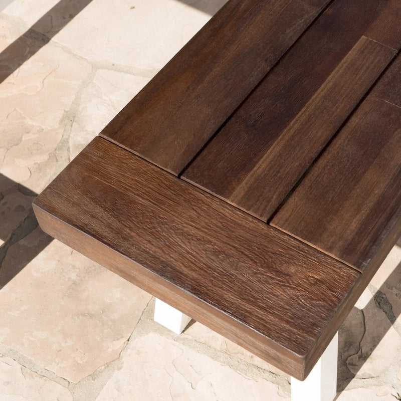 Banc de pique-nique rectangulaire en bois d'acacia Jubilee Farmhouse par Christopher Knight Home