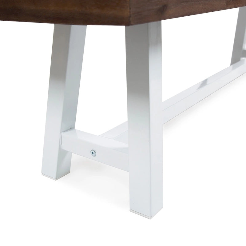 Banc de pique-nique rectangulaire en bois d'acacia Jubilee Farmhouse par Christopher Knight Home
