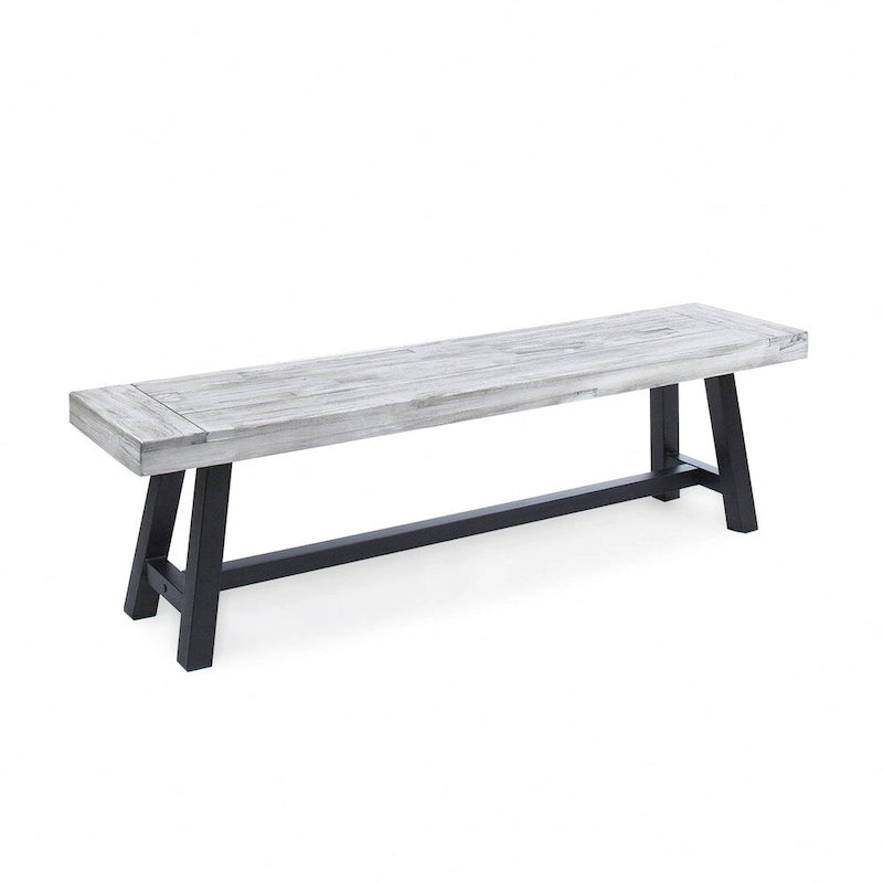 Banc de pique-nique rectangulaire en bois d'acacia Jubilee Farmhouse par Christopher Knight Home
