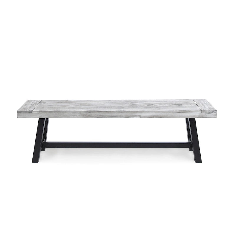 Banc de pique-nique rectangulaire en bois d'acacia Jubilee Farmhouse par Christopher Knight Home