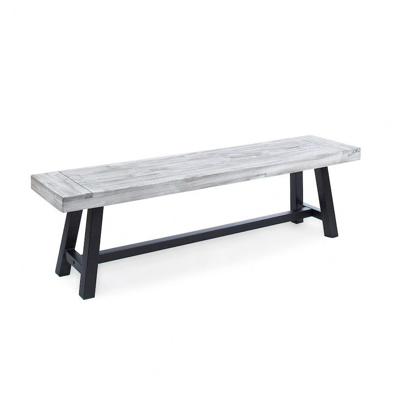 Banc de pique-nique rectangulaire en bois d'acacia Jubilee Farmhouse par Christopher Knight Home
