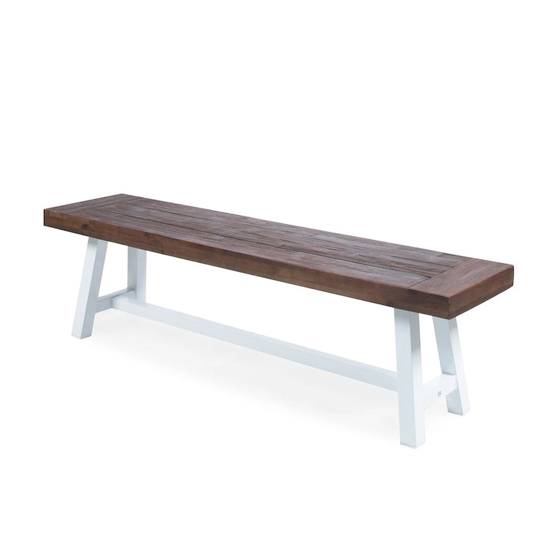 Banc de pique-nique rectangulaire en bois d'acacia Jubilee Farmhouse par Christopher Knight Home