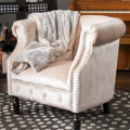 Fauteuil club Akira en velours de Christopher Knight Home