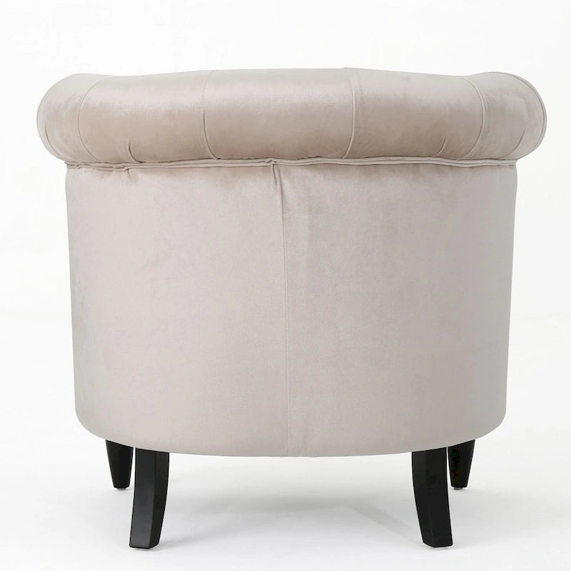 Fauteuil club Akira en velours de Christopher Knight Home