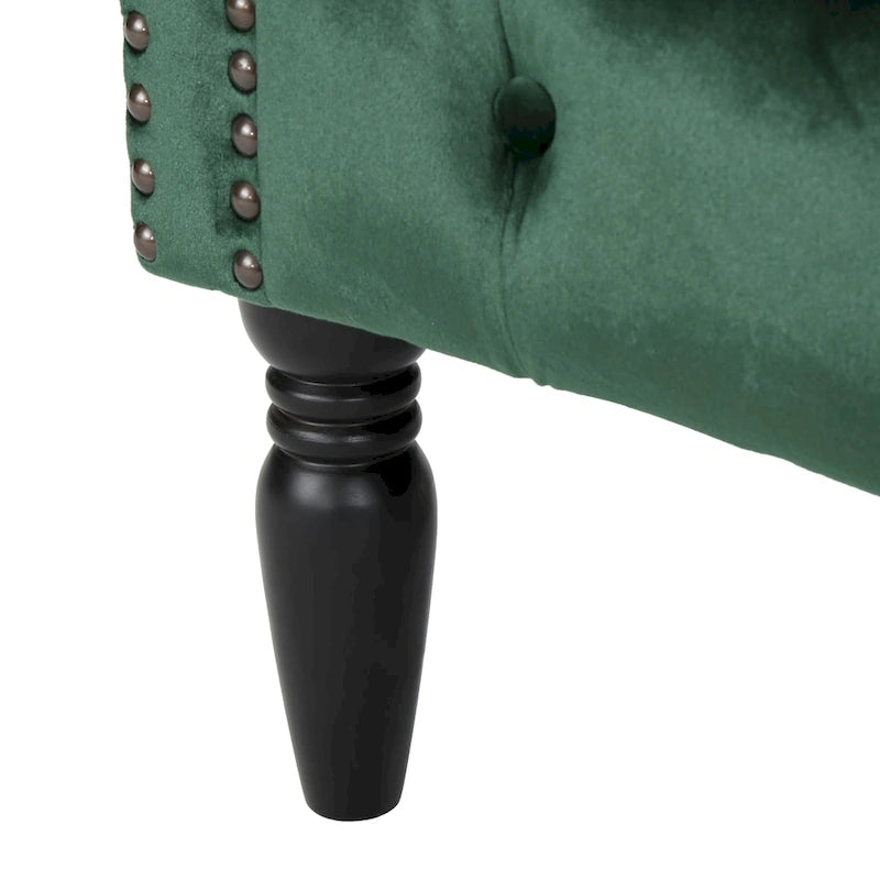 Fauteuil club Akira en velours de Christopher Knight Home