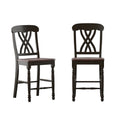Chaises de comptoir bicolores Brunico (lot de 2)