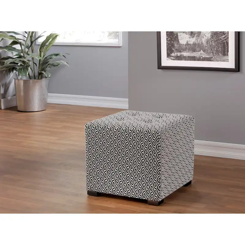 Pouf capitonné carré Merton Transitional
