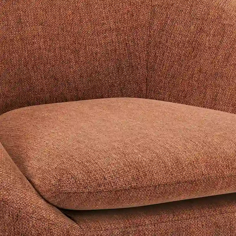 Fauteuil d'appoint WYNDENHALL Bonita de style moderne du milieu du siècle, de forme irrégulière, 68,5 cm de large - 67,5 cm de profondeur x 68 cm de largeur x 80 cm de hauteur