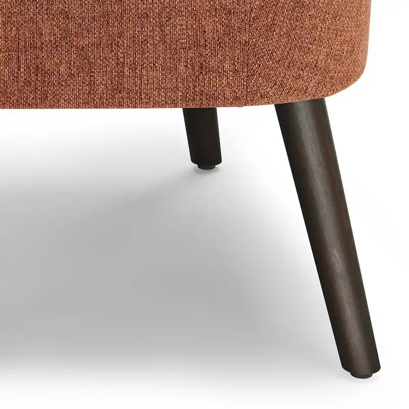 Fauteuil d'appoint WYNDENHALL Bonita de style moderne du milieu du siècle, de forme irrégulière, 68,5 cm de large - 67,5 cm de profondeur x 68 cm de largeur x 80 cm de hauteur