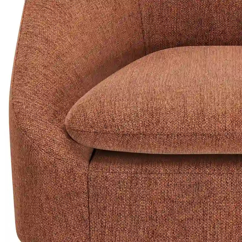 Fauteuil d'appoint WYNDENHALL Bonita de style moderne du milieu du siècle, de forme irrégulière, 68,5 cm de large - 67,5 cm de profondeur x 68 cm de largeur x 80 cm de hauteur