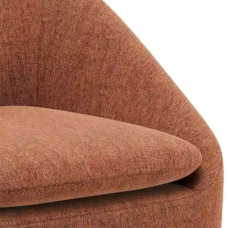 Fauteuil d'appoint WYNDENHALL Bonita de style moderne du milieu du siècle, de forme irrégulière, 68,5 cm de large - 67,5 cm de profondeur x 68 cm de largeur x 80 cm de hauteur