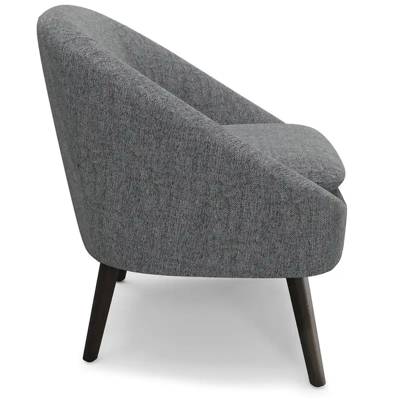 Fauteuil d'appoint WYNDENHALL Bonita de style moderne du milieu du siècle, de forme irrégulière, 68,5 cm de large - 67,5 cm de profondeur x 68 cm de largeur x 80 cm de hauteur